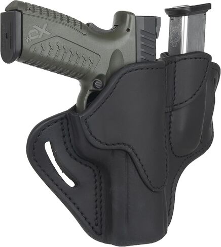 1791 GUNLEATHER P320 Holster, OWB Leather Gun and Magazine Belt Holster. Compatible with Sig P320, SP2022, P227, Beretta, Springfield, HK and Most Large Frame Pistols in Saudi Arabia