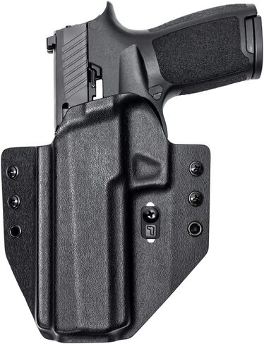 Tulster OWB Contour Kydex Holster in Left Hand fits: Sig Sauer P320 Full Size 9/40 | Optic Compatible Outside the Waistband Concealed Carry in Saudi Arabia