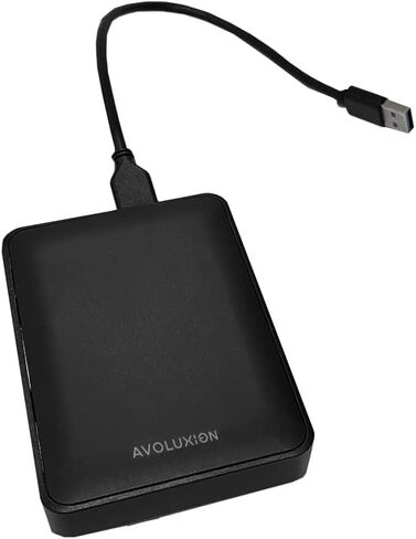 محرك الأقراص الصلبة الخارجي المحمول X1 سعة 5 تيرابايت USB 3.0 لأجهزة الكمبيوتر الشخصية وأجهزة Mac وPlayStation وXbox (أسود) - ضمان لمدة عامين in Kuwait
