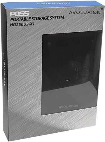 محرك الأقراص الصلبة الخارجي المحمول X1 سعة 5 تيرابايت USB 3.0 لأجهزة الكمبيوتر الشخصية وأجهزة Mac وPlayStation وXbox (أسود) - ضمان لمدة عامين in Kuwait