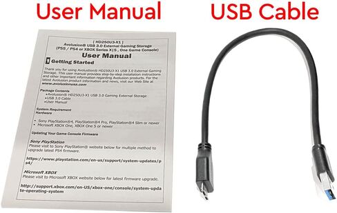 محرك الأقراص الصلبة الخارجي المحمول X1 سعة 5 تيرابايت USB 3.0 لأجهزة الكمبيوتر الشخصية وأجهزة Mac وPlayStation وXbox (أسود) - ضمان لمدة عامين in Kuwait