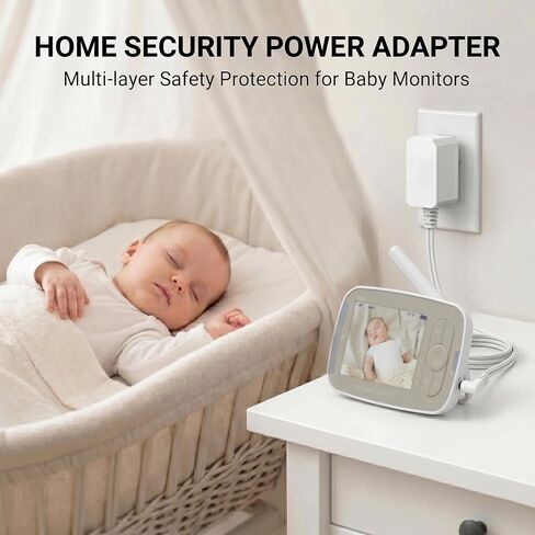 Power Charger Compatible with Infant Optics DXR8 Pro 5" DXR 8 3.2" Monitor Unit Power Cord(2019 Version or Later) Not Applicable to All Camera Units in Kuwait