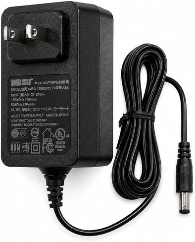 12V 2A DC Power Adapter (24W) | Universal AC Power Supply for WiFi Routers, Security Cameras, DVRs & LED Lights 5 Pack in Saudi Arabia