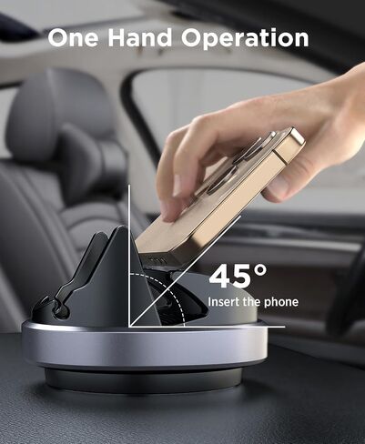 Beeasy Car Phone Holder Mount, 360° Rotation Dashboard Phone Holder, Washable Nano Gel & Silicone Anti-Slip Car Mount for iPhone 17/16/15/14, Samsung, Google Pixel, All Smartphones & GPS in Saudi Arabia
