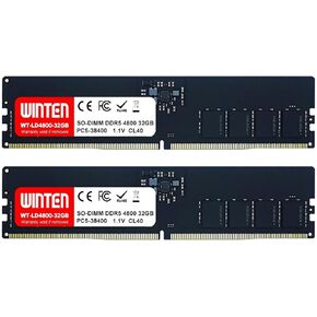 WINTEN DDR5-4800 64GB (2 x 32GB) 288-Pin CL40 1.1V DIMM SDRAM Internal Memory/Expansion Module for Desktop PCs WT-LD4800-D64GB in Saudi Arabia