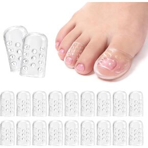 Medsuo 20 PCS Silicone Toe Protectors, Anti-Friction Gel Toe Sleeves in Saudi Arabia
