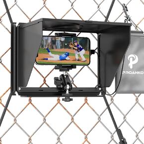 Game Changer Mounting Kit, Cell Phone Fence Mount with Shade and Power Bank Holder, Gamechanger Streaming Kit for iPhone GoPro Mevo Start Recording Baseball Tennis Football(Ultra) in Kuwait