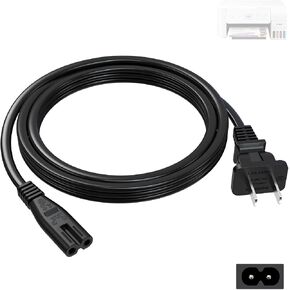 Printer Power Cord for Epson EcoTank ET-2800 ET-8550 ET-2850 ET-2980 ET-3850 ET-4850 ET-15000 ET-2803 ET-2400 ET-4800 ET-8500 XP-5200 XP-4200, for JBL PartyBox 120 320 110 310 200 Speaker 9.8 FT in Saudi Arabia