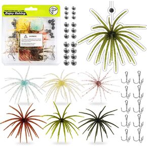 Urchin Bait for Bass Fishing Soft Plastic baits with Lure Box in Kuwait
