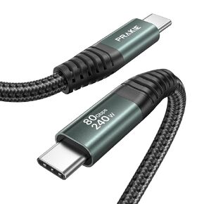 240W USB C Cable 6.6FT/2M, Thunderbolt 5 Cable, 80Gbps USB C Data Cable in Saudi Arabia