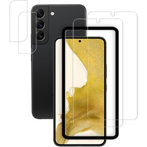 Screen Protector For Samsung Galaxy S22+ / S22 Plus Tempered Glass 2-Pack Camera Lens Protector Film 2-Pack With Easy Alignment Tool in Saudi Arabia