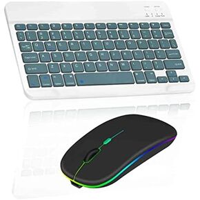 Wireless Keyboard and Mouse Combo, Quiet Low Profile Wireless Connectivity (only if not actually Bluetooth certified) Keyboard for iPad Pro M4, Air M3, iPad 10th Gen, Mini 7, Pro M2, Mac & P... in Saudi Arabia