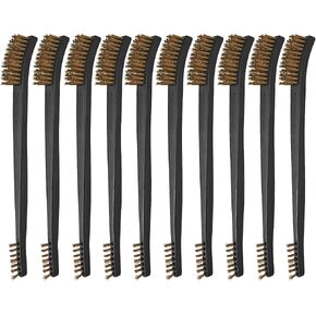 Guyuyii 10 Pack 7 Inch Brass Double-Ended Gun Brushes with Plastic Handles in Kuwait