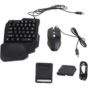 RGB Gaming Keyboard Mouse Combo with Phone Stand for Mobile Gaming, Adjustable 4 in 1 Set, ABS Plastic Accessories in Saudi Arabia