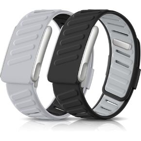 Getino 2 Pack Bands Compatible with Whoop 5.0 Bands One, Peak and MG/Life, Soft Silicone Breathable Waterproof Sport Adjustable Replacement Strap for Whoop Band 5.0 Women Men in Saudi Arabia