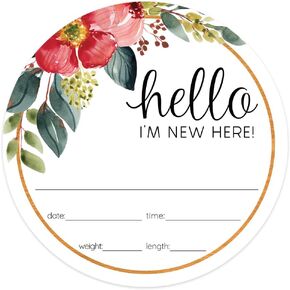 Welcome to The World Newborn Sign/Baby Photo Prop Board / 10" x 12" Black with White Print and Round Corners Rectangle Sign/New Parents Announcement in Kuwait