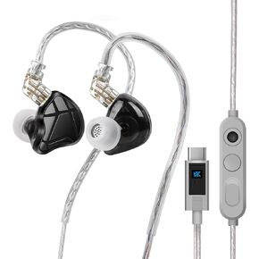 KZ DSP+DD+BA IEM for Music/Mobile Gaming,USB C Wired Earbuds with Dual Mic in Saudi Arabia