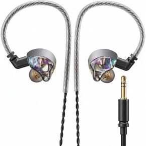 A20PRO IEM Earbuds, 1DD+1BA Hybrid in Ear Monitor Headphones, HiFi Wired Earphones with Deep Bass & Clear Vocals, Noise Isolating IEM for Musicians, Gaming & Studio (No Mic) in Saudi Arabia