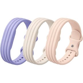 3 Pack Sport Silicone Strap Compatible with Google Fitbit Air Band, Soft Breathable Waterproof Wristband for Women Men in Saudi Arabia