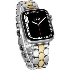 JR.DM Gold Bands Compatible with Apple Watch 38mm 40mm 41mm 42mm(S10/11) for Women Dressy Designer Metal Honeycomb Luxury Elegant Strap Replacement for iWatch Series 11/10/9/8/7/SE/6/5/4/3/2/1 in Saudi Arabia