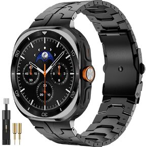 NINKI Metal Bands for Samsung Galaxy Watch 9 8 40mm 44mm Classic 46mm, No Gap Business Large Adjustable Stainless Steel Rugged Strap for Galaxy 9 Watch Wristbands for Samsung Watch 8 9 44mm 40mm Mens in Saudi Arabia
