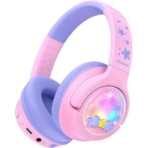iClever P550 Kids Bluetooth Headphones LED Lights for Toddler Girls Travel in Saudi Arabia