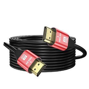 4K Hdmi Cable 75FT, High Speed Hdmi 2.0 Cable 4K@60Hz 2K@120Hz, Gold-Plated Connector 3D ARC HDCP 2.2 &2.3 for HDTV/Blu Ray Playback/Projectors/Laptops/PS4/PS5(Red) in Kuwait