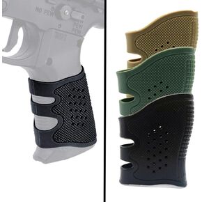 Tactical Holster Rubber Grips Fits for Glock 17/19/20/21/22/23/25/31/32/34/35/37/38/41(Black, Green, Tan) in Saudi Arabia