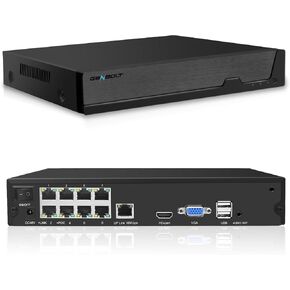 GENBOLT 4K PoE NVR, 10 Channel Network Video Recorder in Saudi Arabia