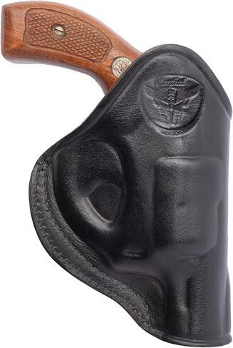 Cardini Leather Premium IWB Holster, for 5-Shot Revolvers, for S&W J Frame, for Taurus 605, 642 airweight, 38 Special Holster in Kuwait