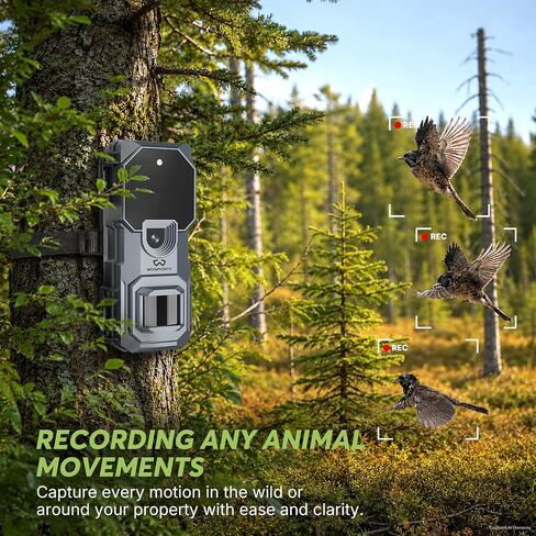 WOSPORTS 2 Pack Mini Trail Camera 1080P 32MP HD Game Camera with 32GB SD Card Wildlife Cameras with Night Vision Motion Activated Waterproof with 4AA Batteries & Card Reader in Saudi Arabia