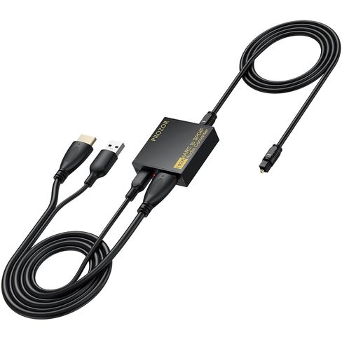 PROZOR HDMI eARC/ARC to Optical Audio Extractor, eARC Audio Converter 7ft in Saudi Arabia