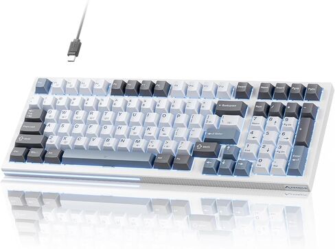 KEMOVE K98SE Mechanical Gaming Keyboard, 98 Keys LED Backlit Programmable, 96% Wired Computer Keyboard with Double Sound Dampening Foam, Pre-lubed Brown Switch in Saudi Arabia