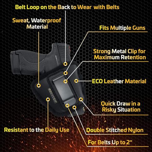 Houston Gun Holsters IWB/OWB Holster for .380 Pistols in Kuwait