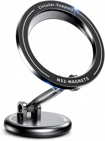 Magnetic Phone Holder for Car, Adhesive Magnetic Car Mount for Dashboard, 360° Rotation Compatible with Devices for iPhone 17-12, Hands-Free Car Accessories in Kuwait