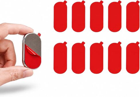 Adhesive Pads for Car Dashboard Mounts – Compatible with CARMOUNT F1 and Universal Holders, 10 Pieces (1.75 × 0.77 in), Adhesive Only in Saudi Arabia
