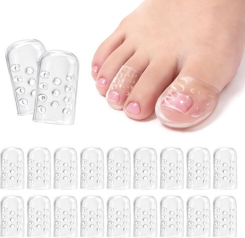 Medsuo 20 PCS Silicone Toe Protectors, Anti-Friction Gel Toe Sleeves in Saudi Arabia