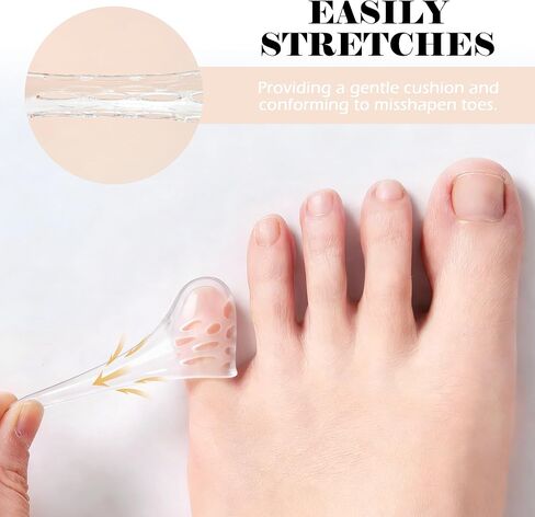 Medsuo 20 PCS Silicone Toe Protectors, Anti-Friction Gel Toe Sleeves in Saudi Arabia