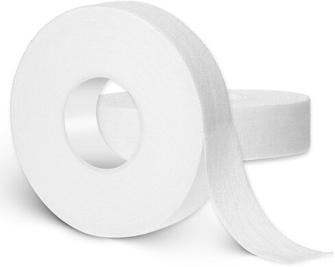 0.6'' x 32.8 feet Athletic Tape for Fingers Toes Hands 2 Rolls Finger Tape Sweat-Proof Sports Cotton Tapes for Rock Climbing Volleyball Tapes Football (White) in Saudi Arabia