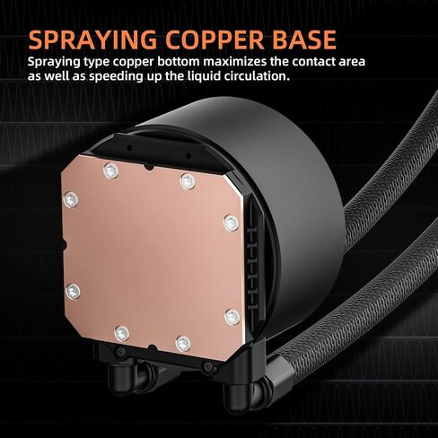 SAMA SM360 PRO 360mm ARGB Liquid CPU Cooler with 2.8" LCD Display in Kuwait
