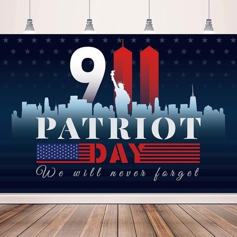 9/11 Decorations, 911 Patriot Day Decorations Backdrop Banner in Saudi Arabia