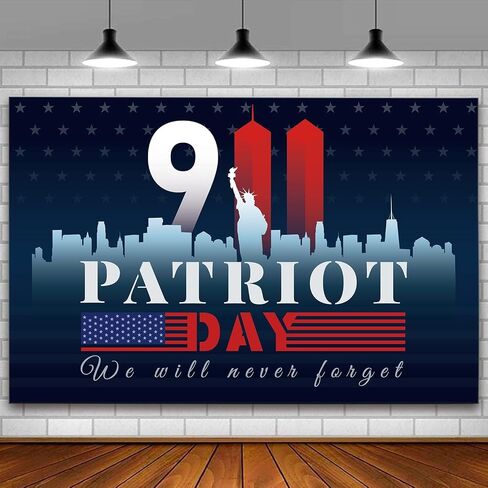 9/11 Decorations, 911 Patriot Day Decorations Backdrop Banner in Saudi Arabia