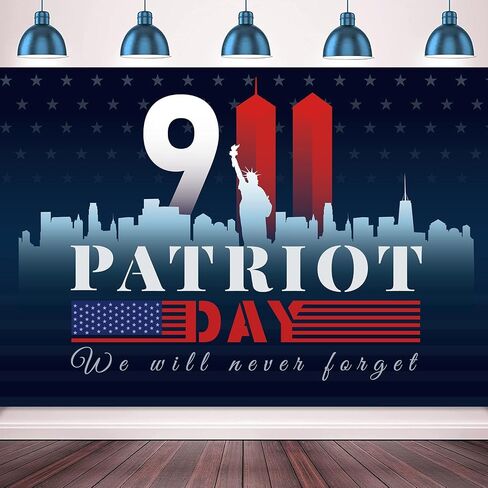 9/11 Decorations, 911 Patriot Day Decorations Backdrop Banner in Saudi Arabia