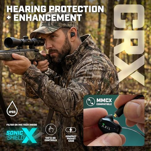 AXIL CRX Electronic Hearing Protection Earbuds with CRX Link Bluetooth in Saudi Arabia