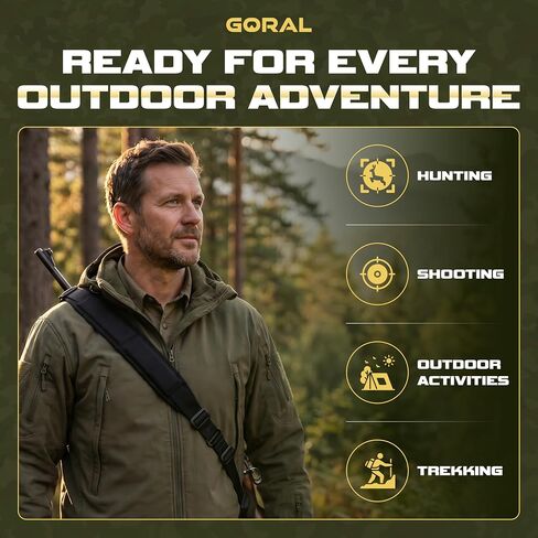 Two Point Rifle Sling Quick Adjust Padded Gun Sling for Rifle Shoulder Strap with HK Hook, 2 Point Slings for Rifle Shotgun Crossbow, Hunting and Outdoor Sports in Kuwait