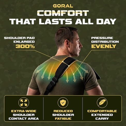 Two Point Rifle Sling Quick Adjust Padded Gun Sling for Rifle Shoulder Strap with HK Hook, 2 Point Slings for Rifle Shotgun Crossbow, Hunting and Outdoor Sports in Kuwait
