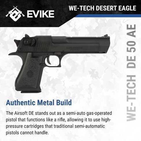 Evike Airsoft - WE-Tech Desert Eagle Metal Blowback Airsoft Pistol by CyberGun in Saudi Arabia