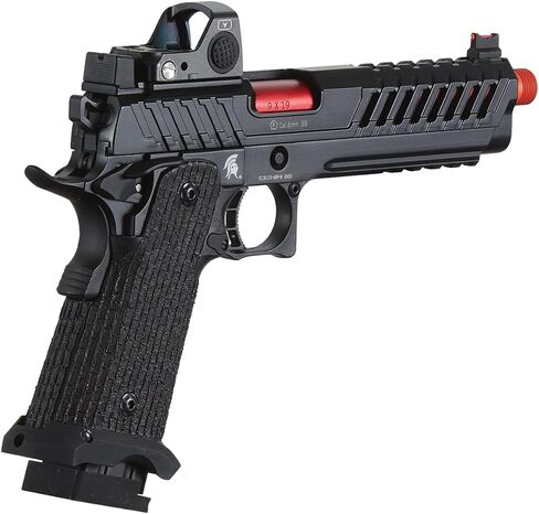 Lancer Tactical Knightshade Hi-Capa Gas Blowback Airsoft Pistol with Red Dot Mini Sight in Saudi Arabia
