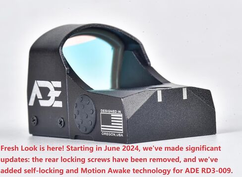 Ade Advanced Optics Crusader RD3-009 Red Dot Sight + لوحة تثبيت بصرية لـ SW MP 9 Shield EZ وShield EZ 30 Super Carry Pistol + حامل Picatinny القياسي in Kuwait