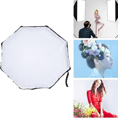 Octagonal Portable Softbox with Reflective Coating for Photo Studio Flash, Softening Light for Portraits, Weddings and Events, Easy Installation, Metal and Nylon Material in Saudi Arabia